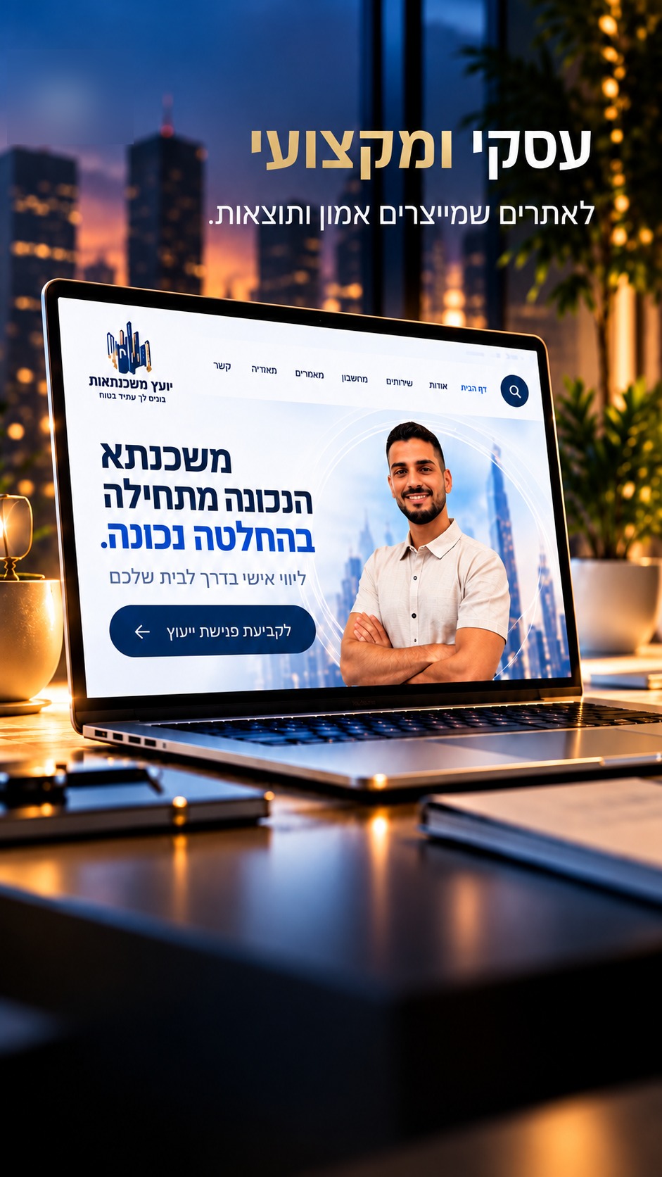אתר יועץ משכנתאות - עסקי ומקצועי