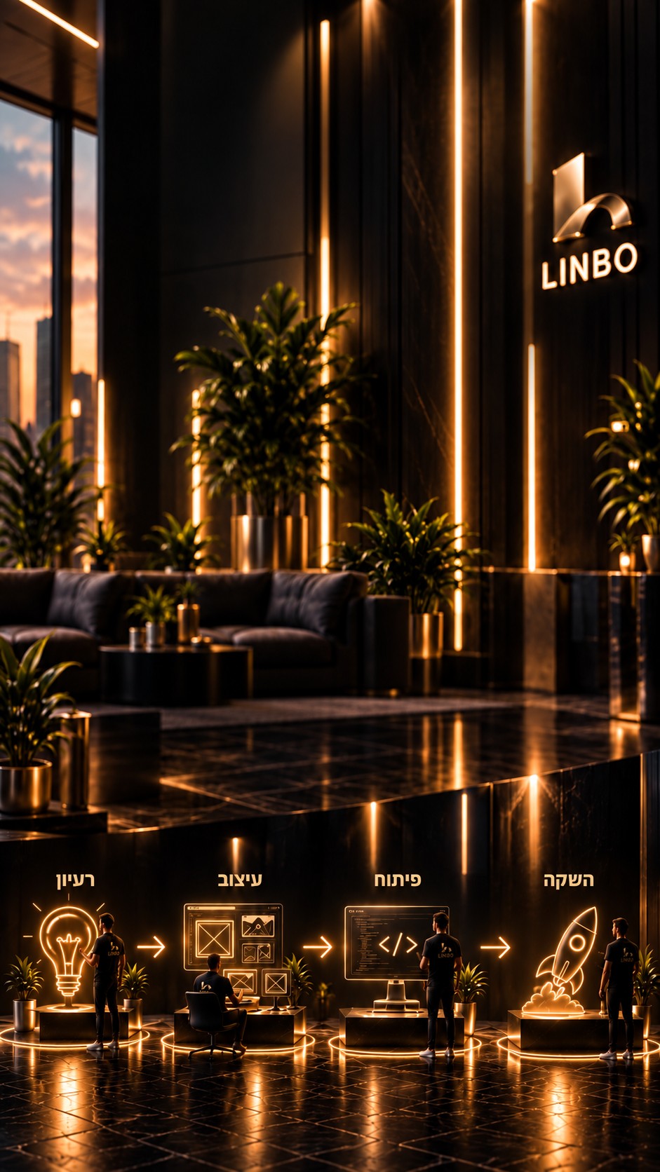 LINBO – התהליך שלנו: רעיון, עיצוב, פיתוח, השקה, תוצאה